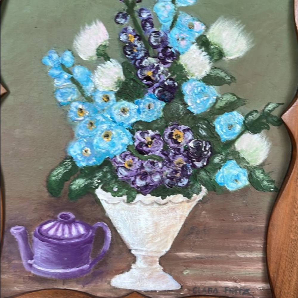 Vintage Original Floral Painting - Picture 6 of 6